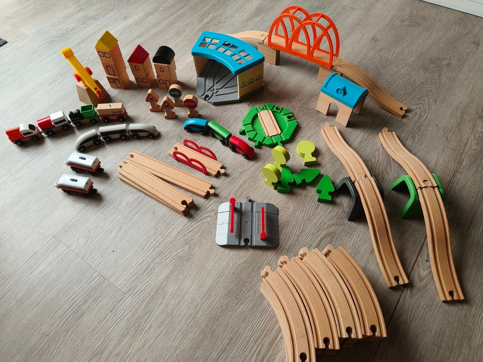 Ikea Lillabo treinbaan, Kinderen en Baby's, Ophalen, Gebruikt