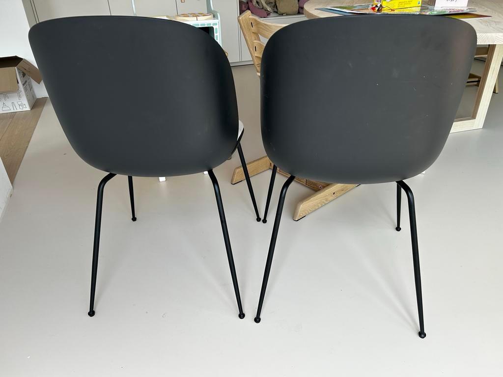 Gubi Beetle stoelen - set van 3, Huis en Inrichting, Stoelen, Ophalen, Kunststof, Gebruikt, Drie