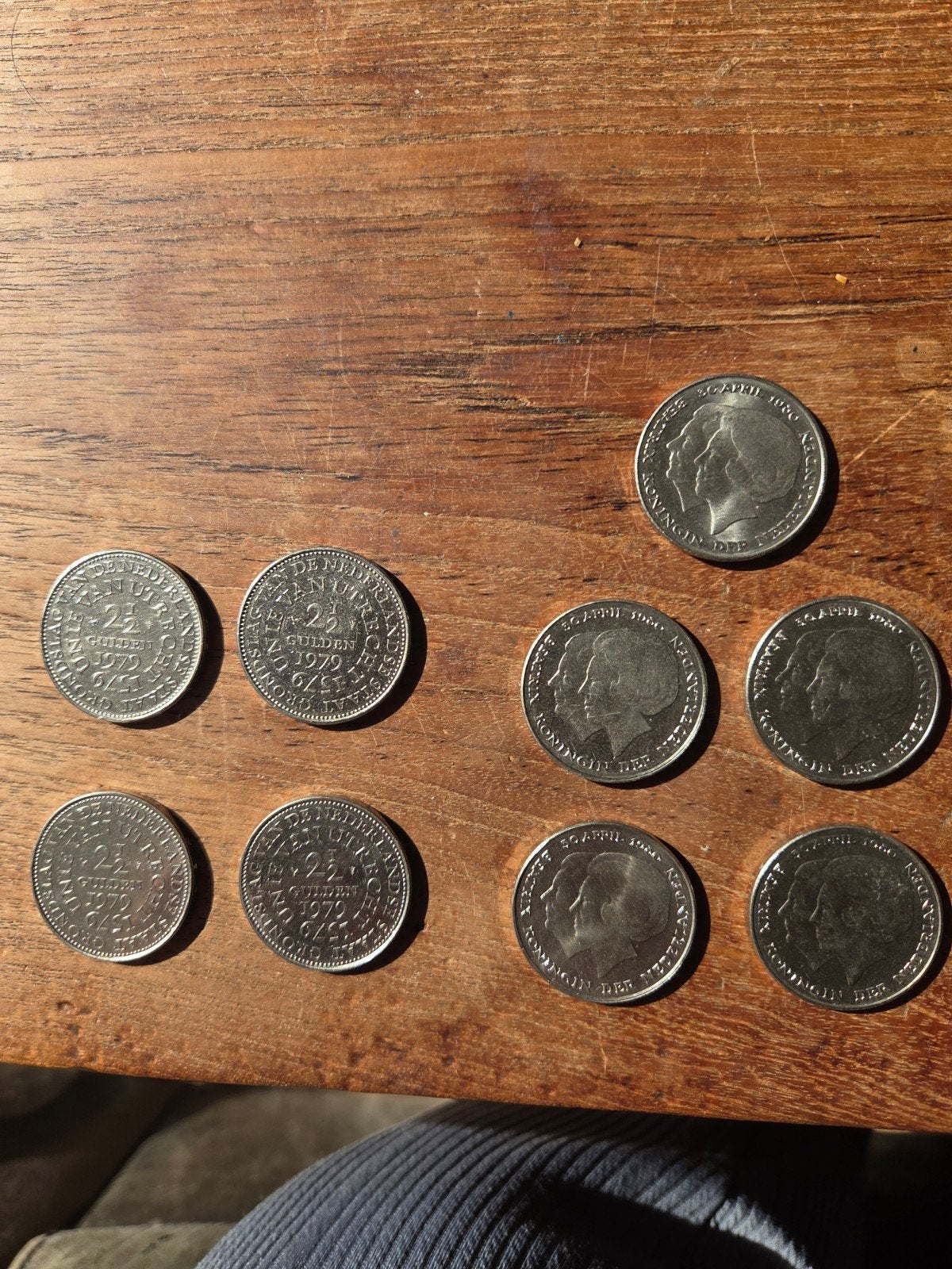 Nederlandse guldens Koningin Juliana en Beatrix, Postzegels en Munten, Ophalen of Verzenden, Koningin Juliana, 2½ gulden, Setje