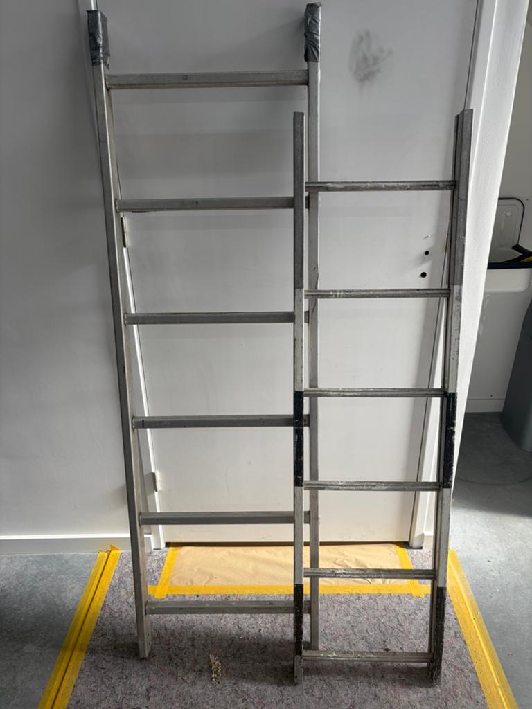 Dakkapel ladders, Doe-het-zelf en Verbouw, Ladders en Trappen, Ophalen of Verzenden, Gebruikt, 4 meter of meer