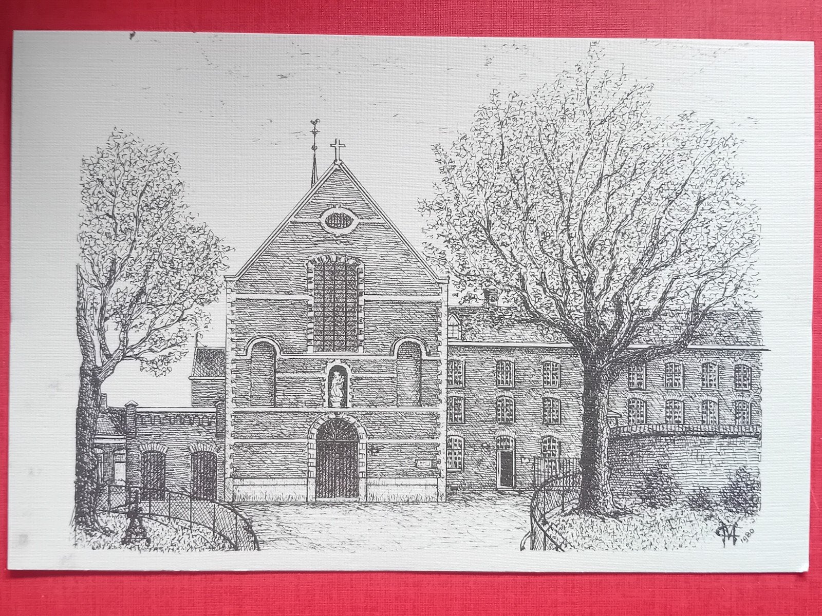 Ansichtkaart Tilburg - Capucijnenkerk (ongelopen), Verzamelen, Ophalen of Verzenden, 1960 tot 1980, Ongelopen, Noord-Brabant