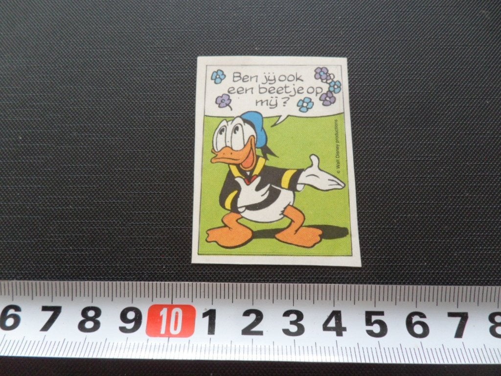 sticker strip disney donald duck ben jij ook een beetje op m, Ophalen, Zo goed als nieuw