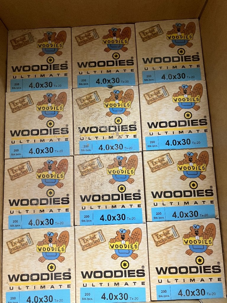 schroeven woodies, Ophalen, Nieuw, Minder dan 50 mm, Schroeven