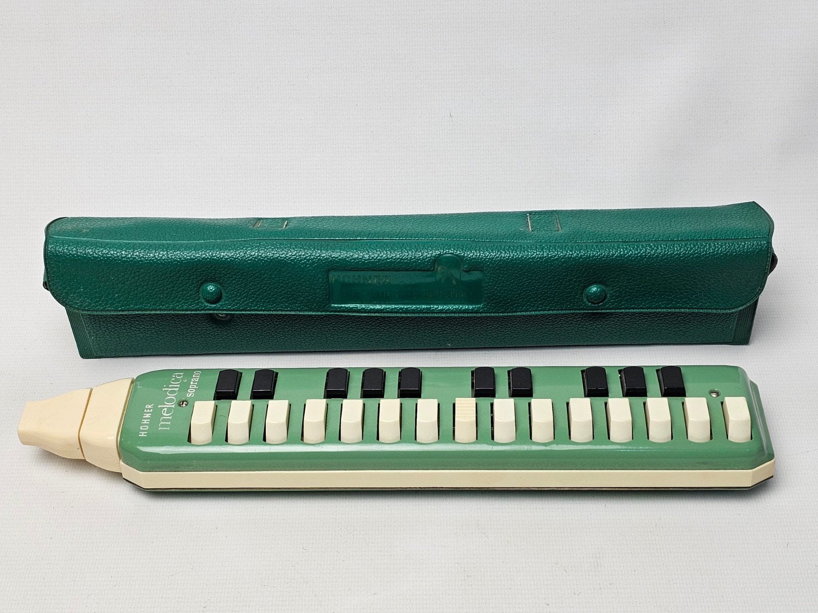# Hohner Melodica Soprano - Groen met Draagtas, Ophalen of Verzenden, Gebruikt, Overige soorten, Met koffer of draagtas