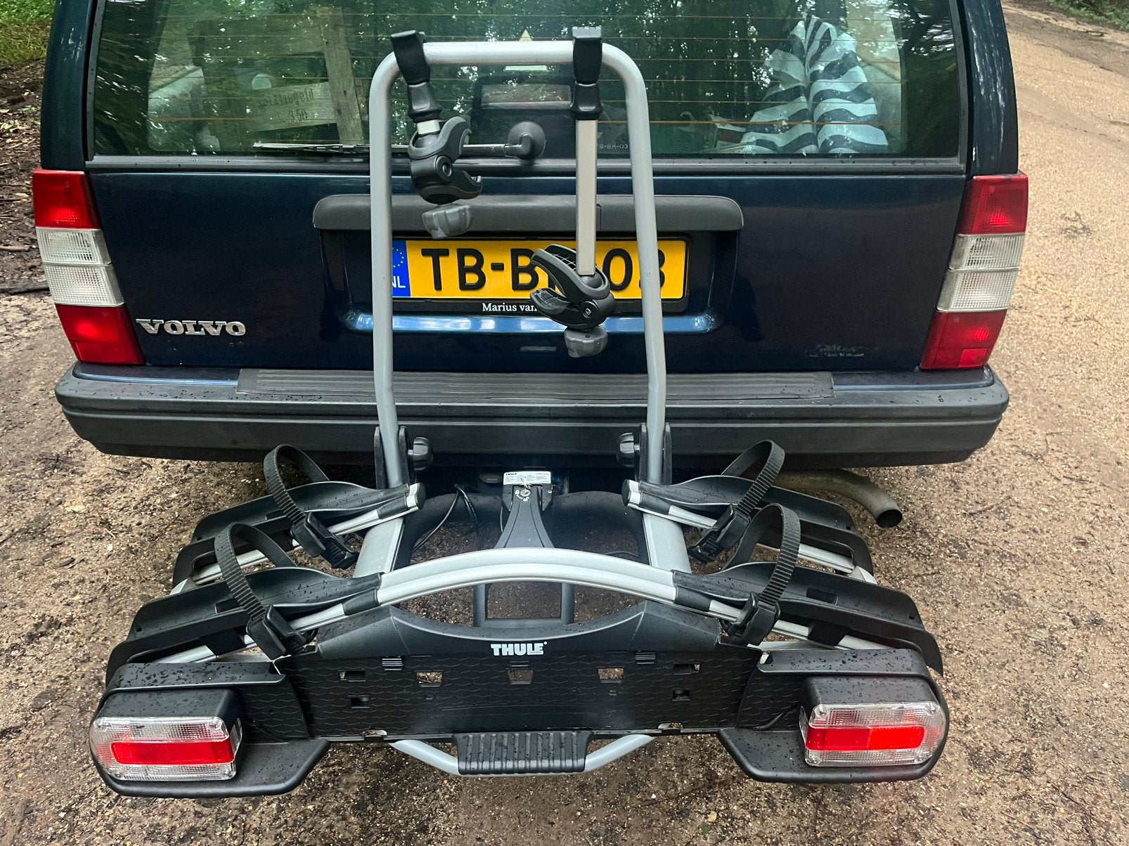 Thule 921, Auto diversen, Fietsendragers, Ophalen, Brede banden, Zo goed als nieuw, 2 fietsen