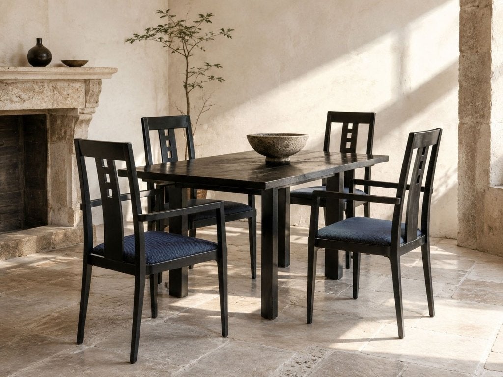 Set van vier Thonet 676 PF armstoelen Mackintosh, Ophalen, Hout, Gebruikt, Zwart