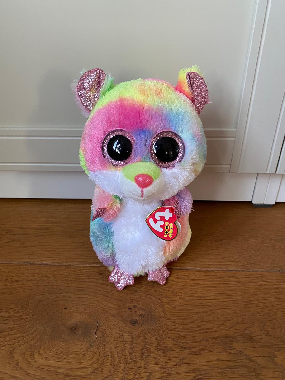 Ty Beanie Boo Buddy Rodney hamster EN/OF Beaks toekan 24 cm, Kinderen en Baby's, Ophalen of Verzenden, Zo goed als nieuw, Overige typen