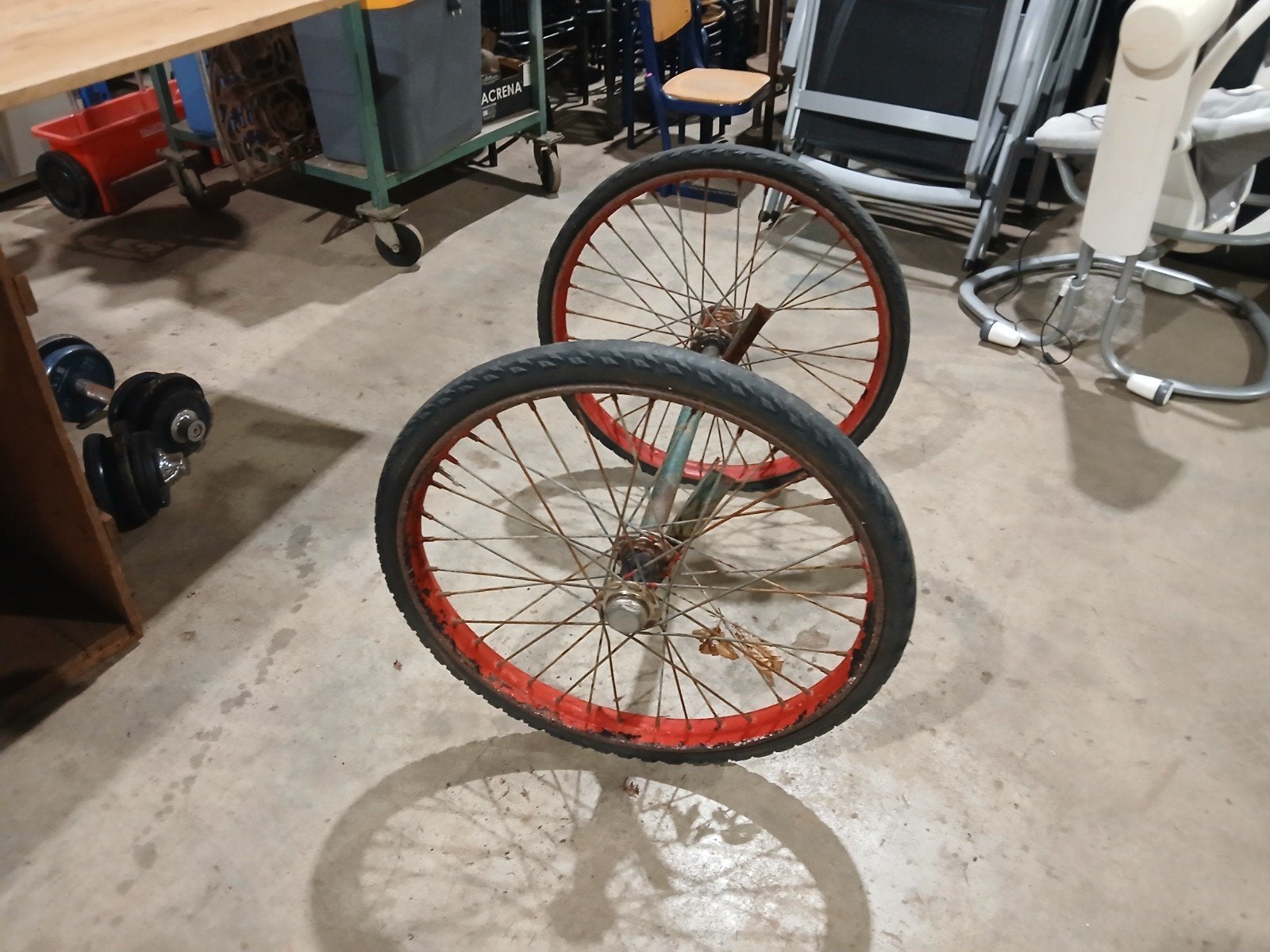 2 Bakfiets wielen - stevig en recht, Wiel, Gebruikt, Stevig, Bakfiets
