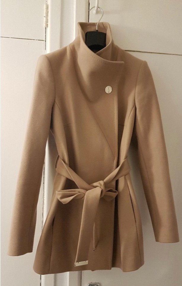 Ted Baker wollen jas maat 36 (maat 2), Ophalen of Verzenden, Zo goed als nieuw, Maat 36 (S), Zwart
