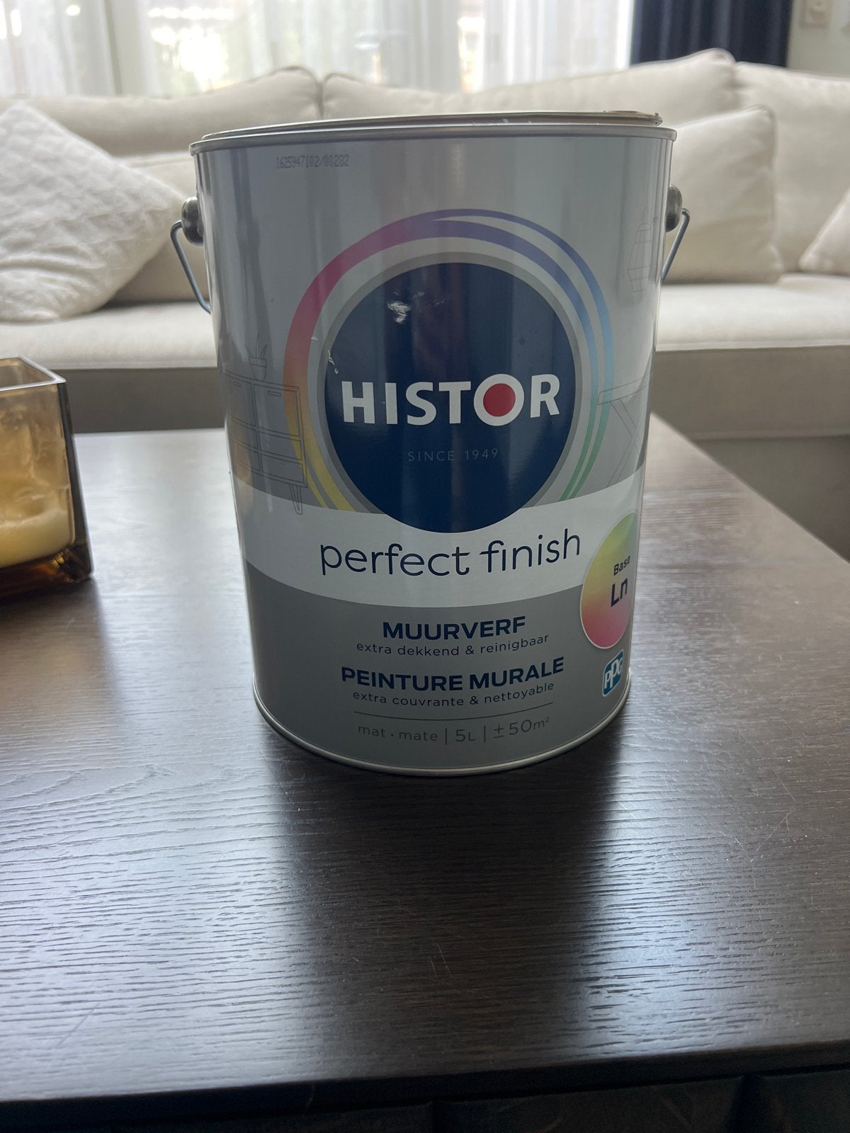 Histor Perfect Finish Muurverf Mat - 5 liter, Ophalen of Verzenden, Zo goed als nieuw, Overige typen