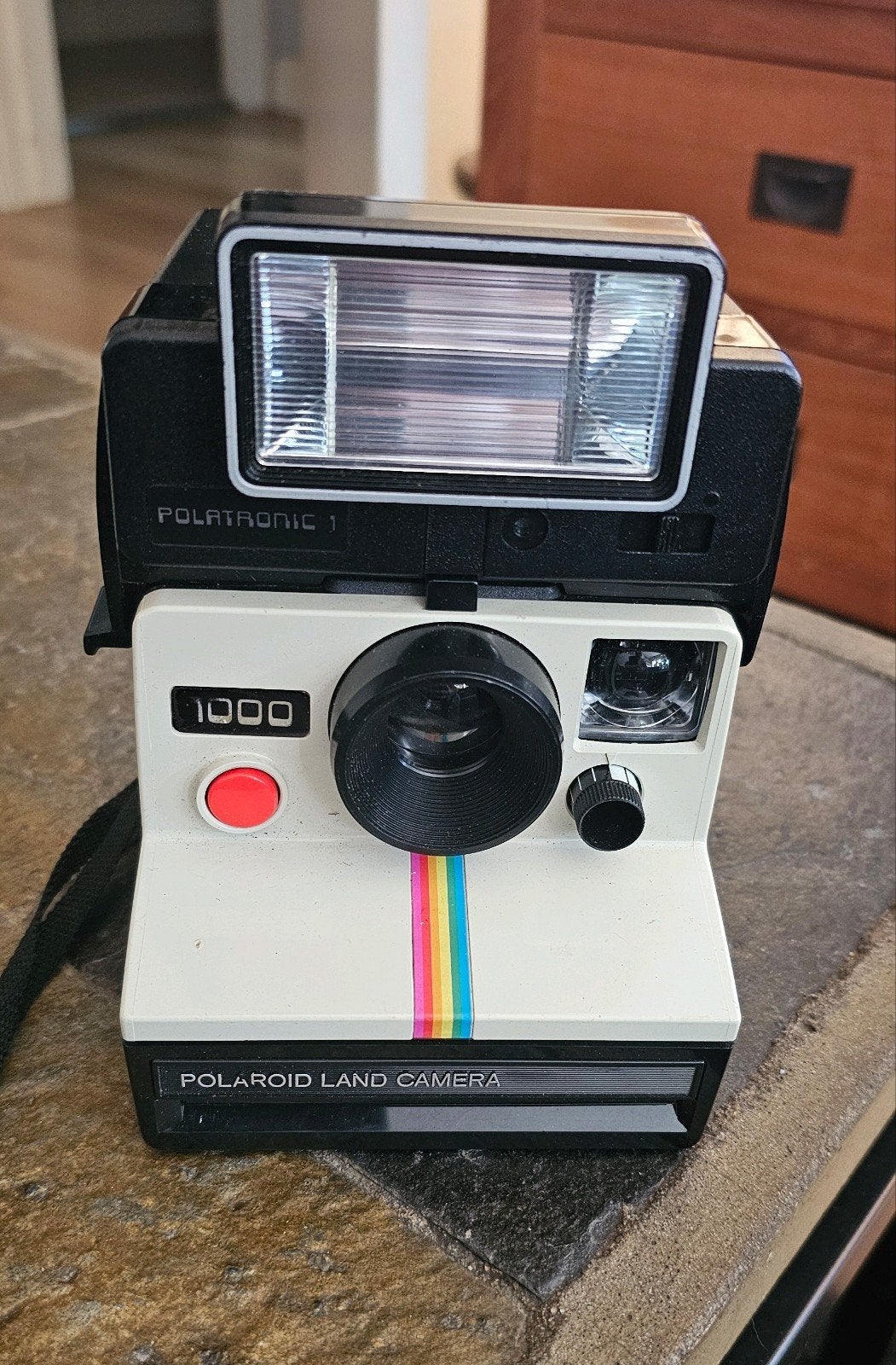 Polaroid Land Camera 1000 met flitser en tas, Audio, Tv en Foto, Fotocamera's Analoog, Ophalen of Verzenden, Gebruikt, Polaroid