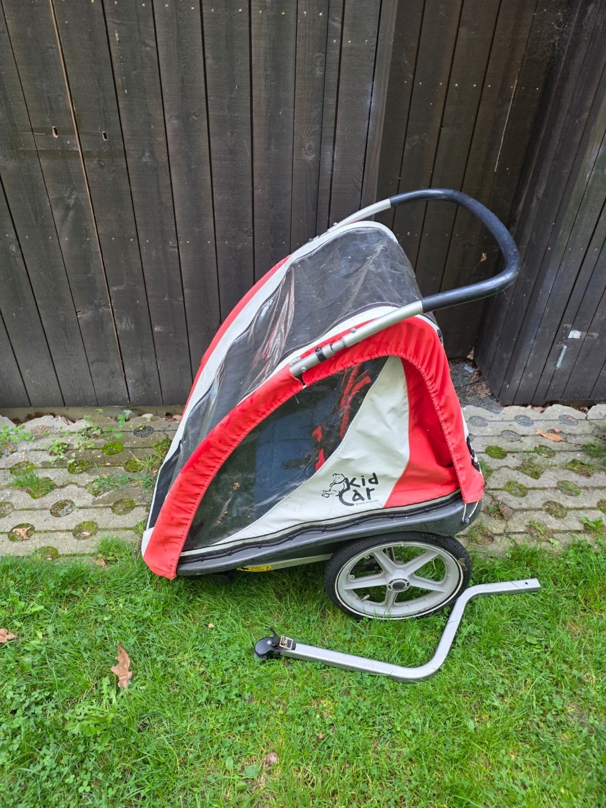 Kid Car Fietskar - Comfortabel en Veilig voor Kinderen, Gebruikt, Opvouwbaar, Kinderkar, 40 tot 60 kg