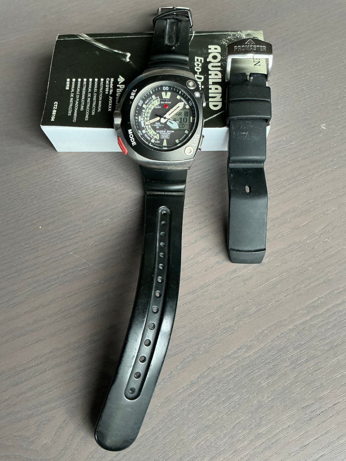 Citizen Promaster Aqualand 20th Anniversary Titanium Duiker, Ophalen, Overige materialen, Gebruikt, Kunststof
