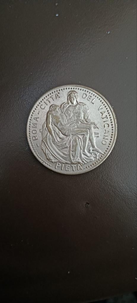 Vaticaan Munt Paus Paulus VI - Pieta, Ophalen of Verzenden, Overige landen, Losse munt