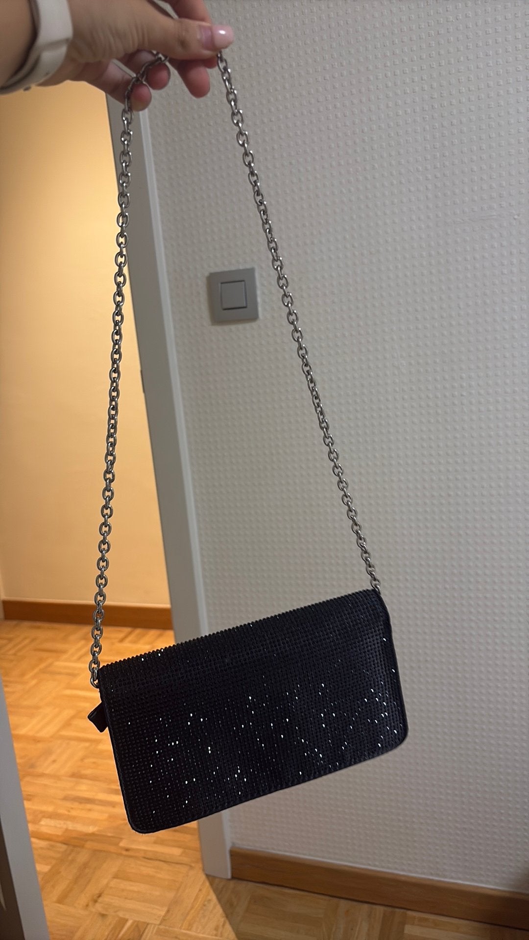 Glitter tasje, Ophalen of Verzenden, Zo goed als nieuw, Avondtasje