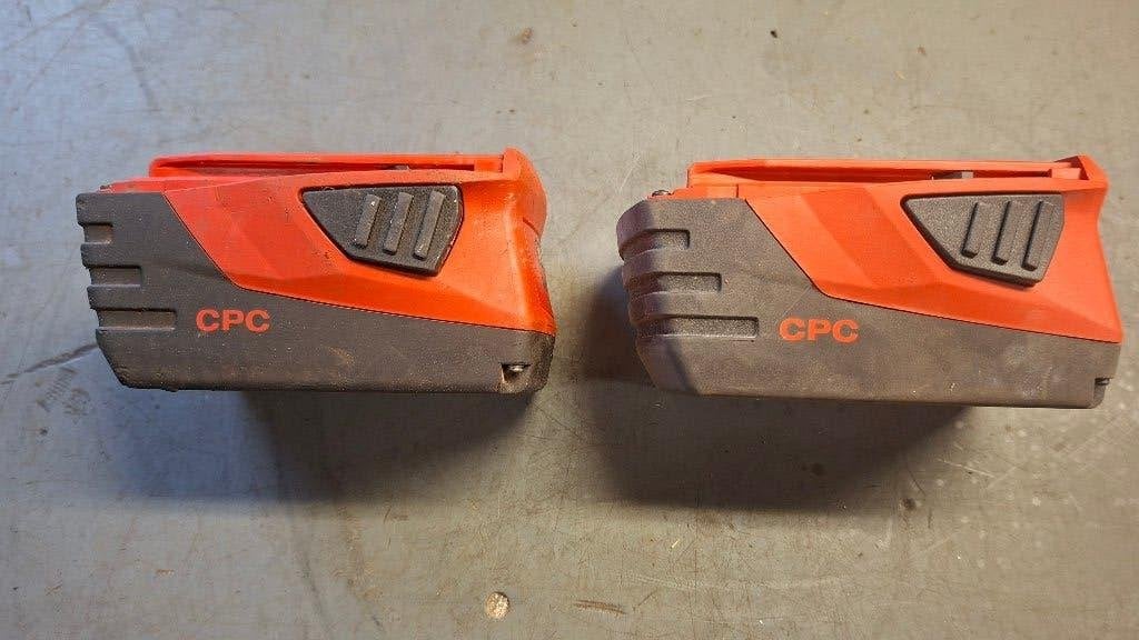 2x Hilti B22 / 5.2 Li-ion machine Accu., ,, Ophalen of Verzenden, Zo goed als nieuw, ,