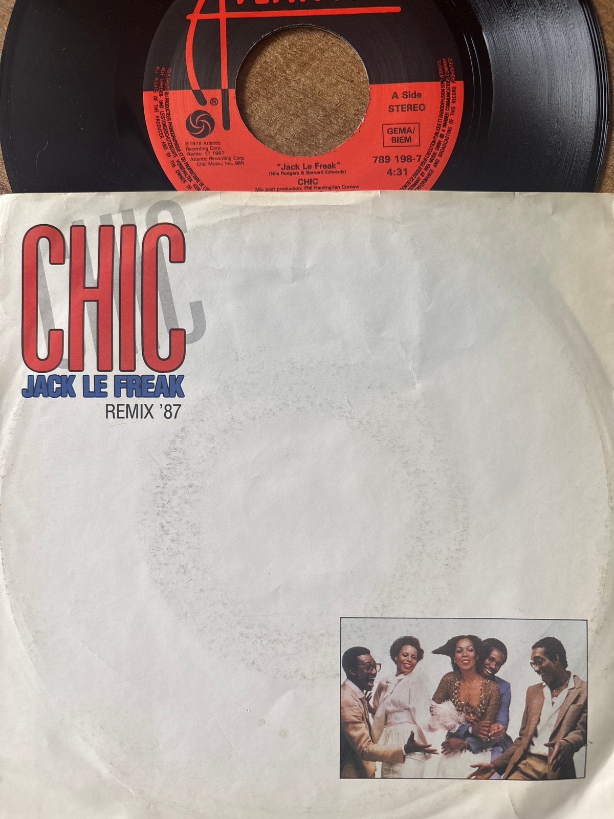 Chic - Jack Le Freak (Remix '87) 7 inch vinyl single, Cd's en Dvd's, Gebruikt, Ophalen of Verzenden, EP, Reissue