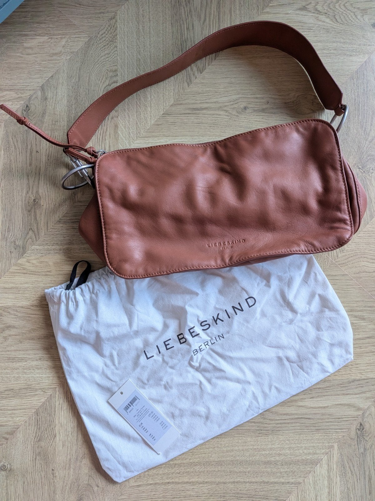 Liebeskind Berlin - hobo - Cayenne powder - ALS NIEUW, Ophalen of Verzenden, Nieuw, Bruin, Handtas