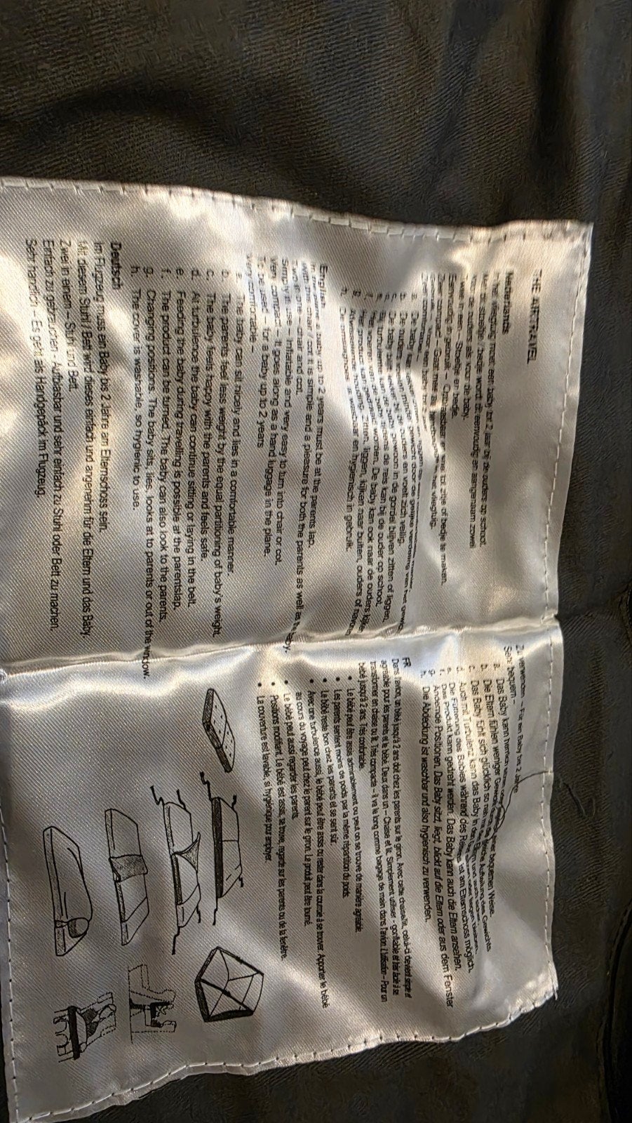 Deryan Air Travel Reisbedje - Compact en Lichtgewicht, Ophalen of Verzenden, Gebruikt, Reisbedje