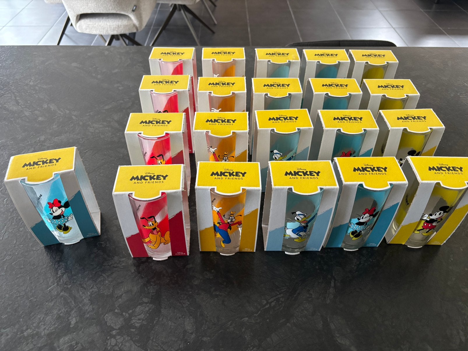 Disney Mickey & Friends glazen van originele Aldi-spaaractie, Ophalen, Nieuw, Waterglas