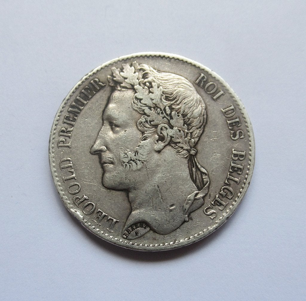 Belgie 5 francs 1849, Verzenden, België, Zilver