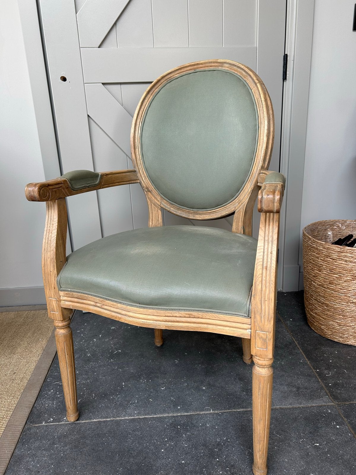 Eetkamerstoelen landelijk Smaragdgroen Pellini Leder Eike, Ophalen