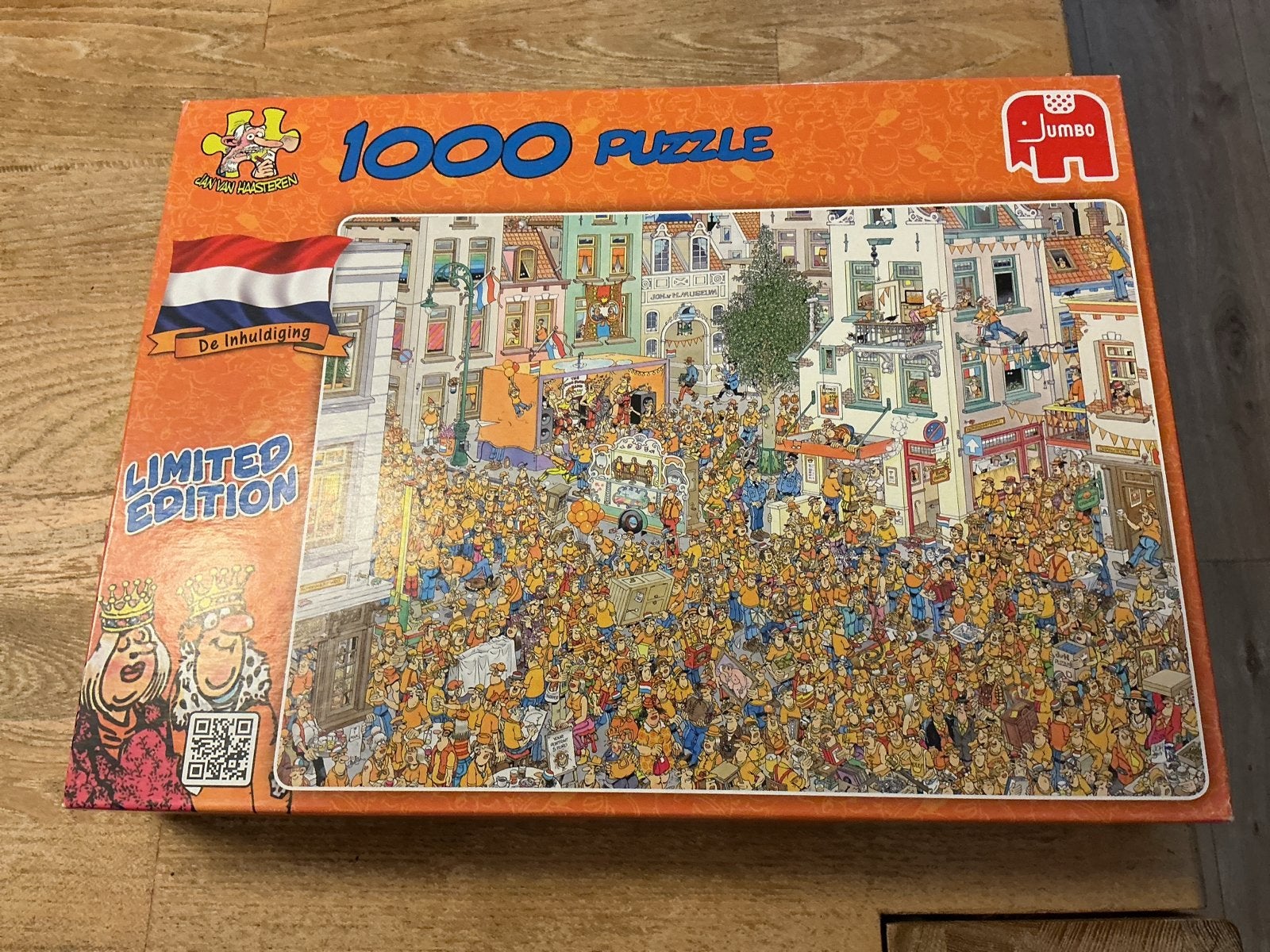 Jan van Haasteren De Inhuldiging Limited Edition 1000 stukje, Hobby en Vrije tijd, Denksport en Puzzels, Ophalen of Verzenden