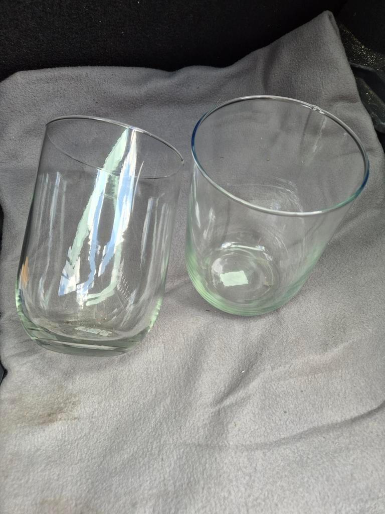 Leuke partij vazen 48 stuks in 1 koop, Ophalen, Overige kleuren, Glas, Minder dan 50 cm