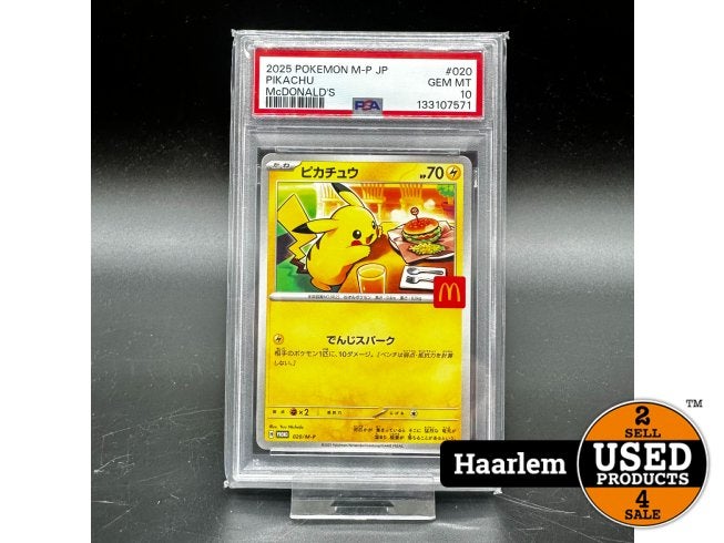 Pokémon McDonalds Pikachu PSA 10 (M-P 020) - Geseald, Nieuw