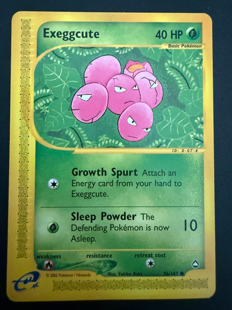Exeggcute Pokémon Kaart - Vintage (2002), Hobby en Vrije tijd, Verzamelkaartspellen | Pokémon, Ophalen of Verzenden, Zo goed als nieuw