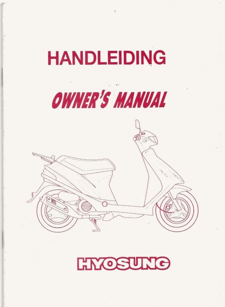 Hyosung scooter handleiding (4010z), Verzenden, Zo goed als nieuw