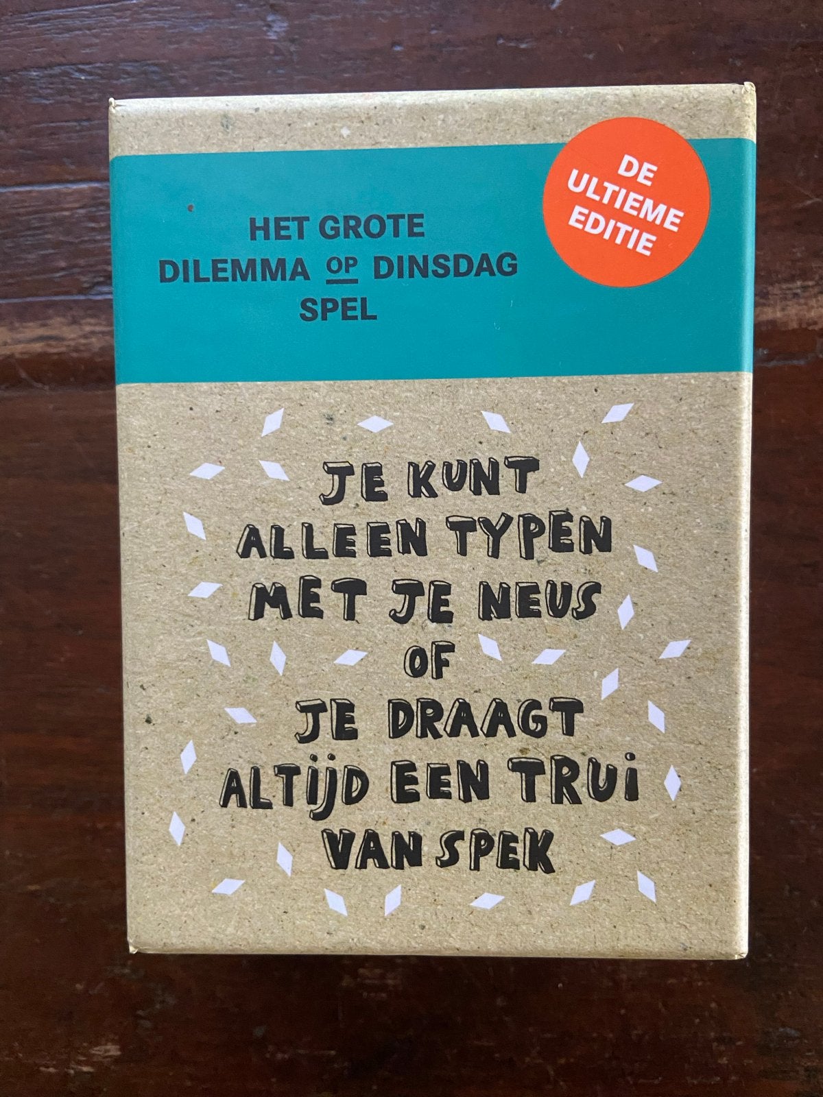 Het Grote Dilemma op Dinsdag Spel - De Ultieme Editie, Drie of vier spelers, Ophalen, Nieuw
