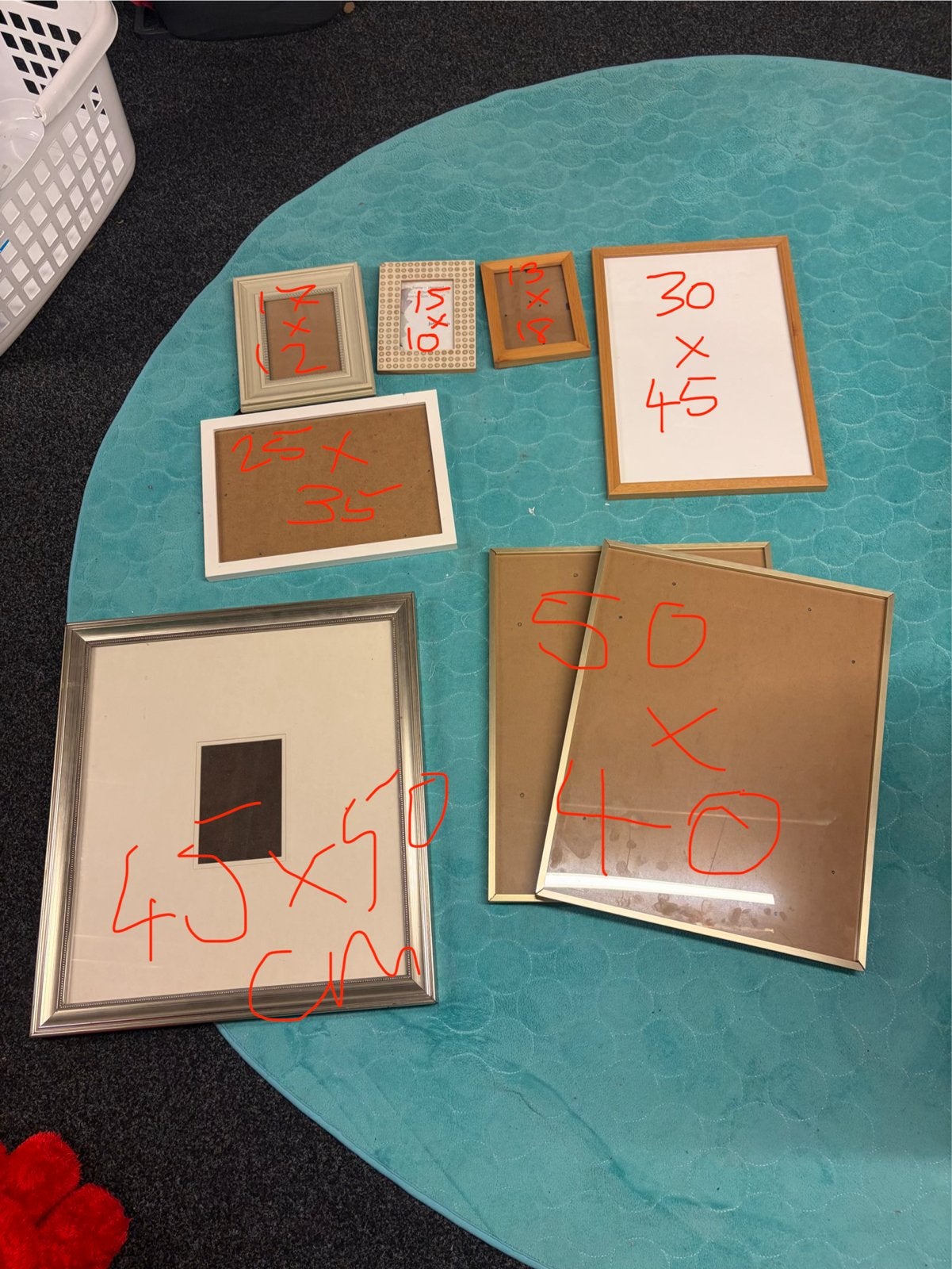 Diverse fotolijsten - 7 stuks, Ophalen, Minder dan 50 cm, Gebruikt, 50 tot 75 cm