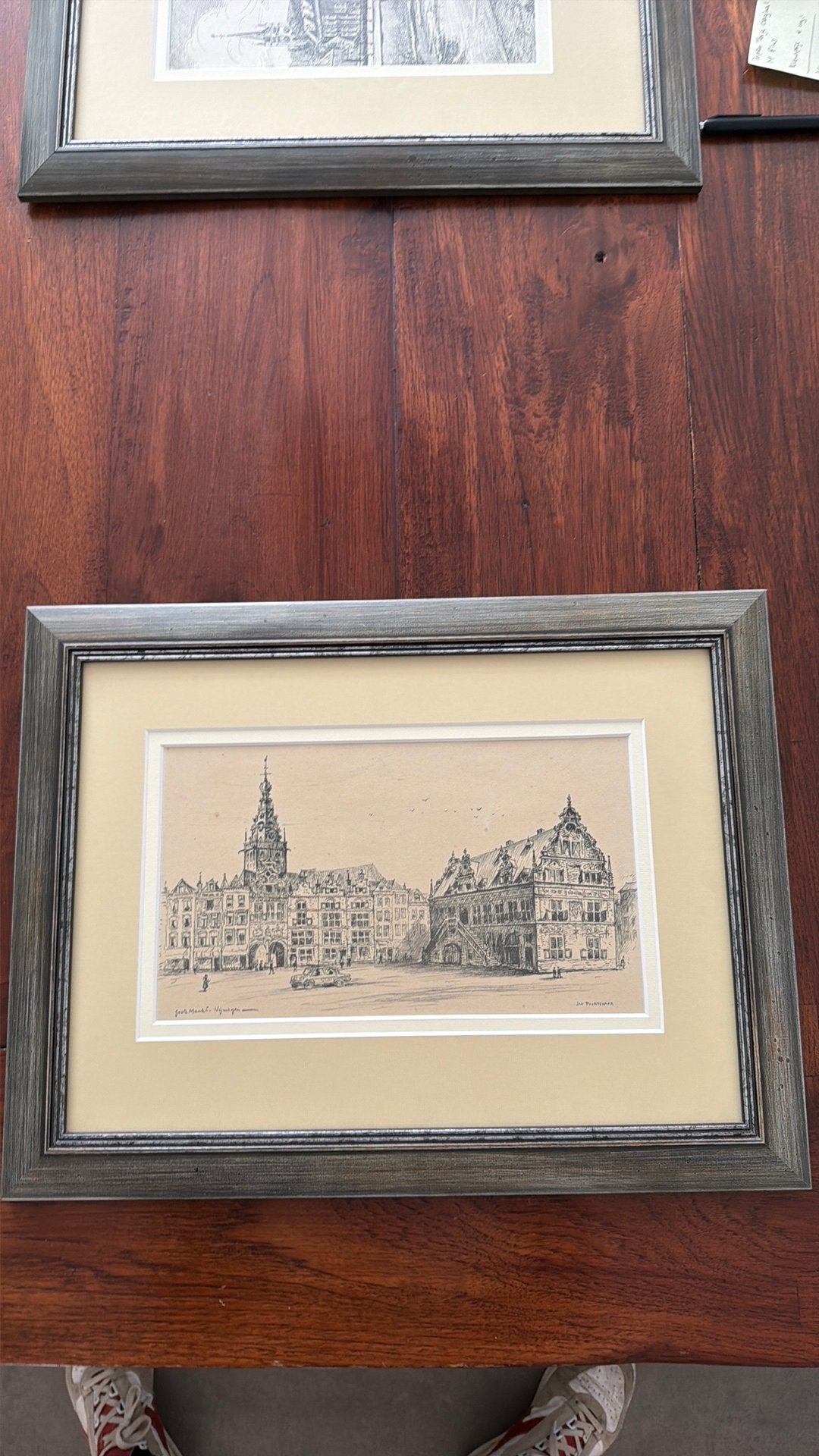 Jan Poortenaar pentekening, Ophalen, Stadsgezicht