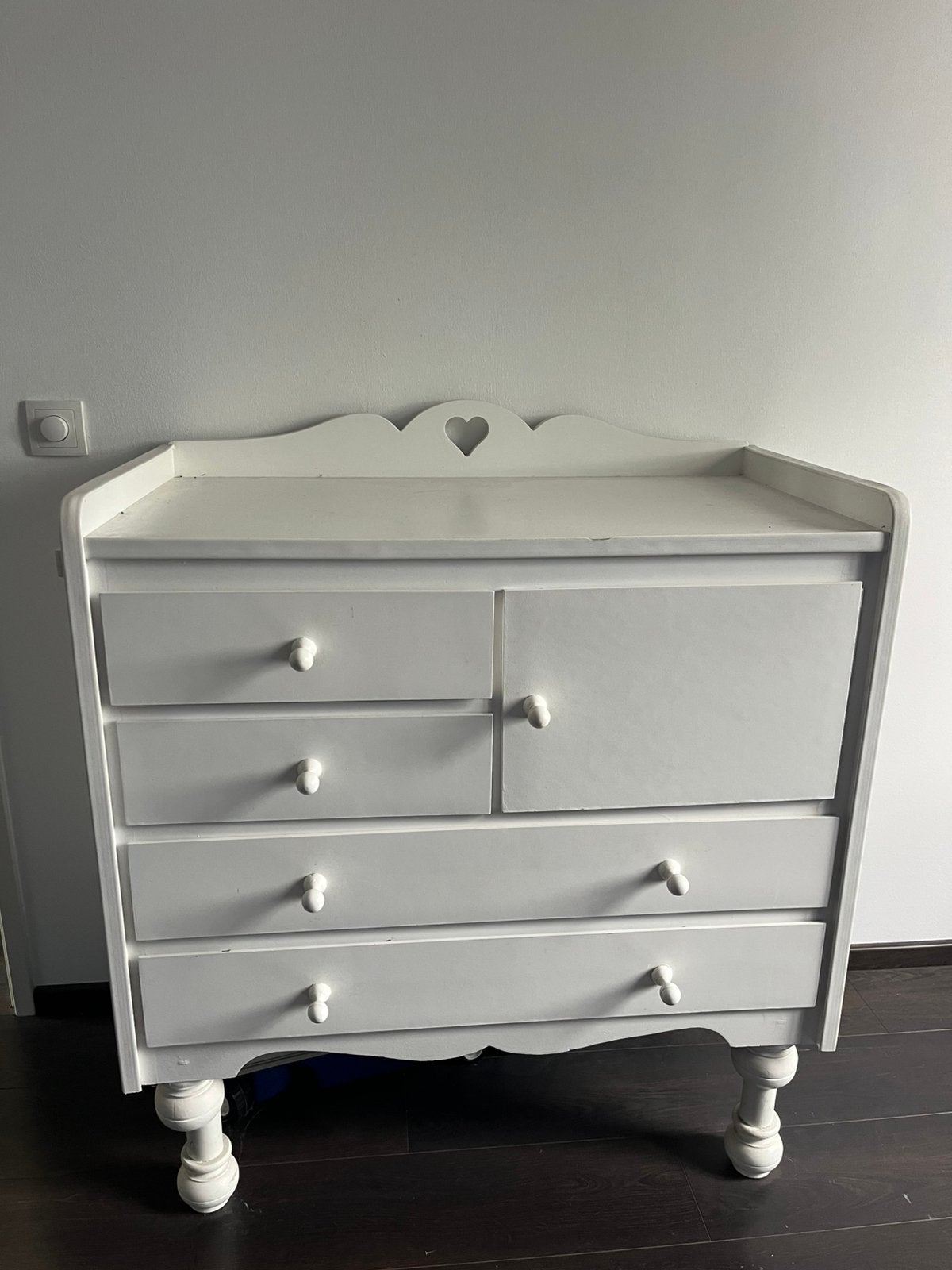 Antieke commode, Ophalen, Gebruikt, 100 tot 150 cm, 3 of 4 laden