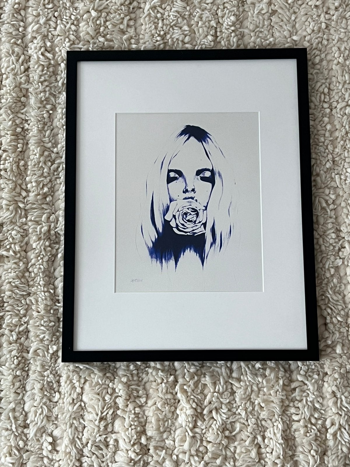 Anya Brock schilderij/ print / kunst, Antiek en Kunst, Kunst | Litho's en Zeefdrukken, Ophalen, Portret en Figuren, Overige techniek