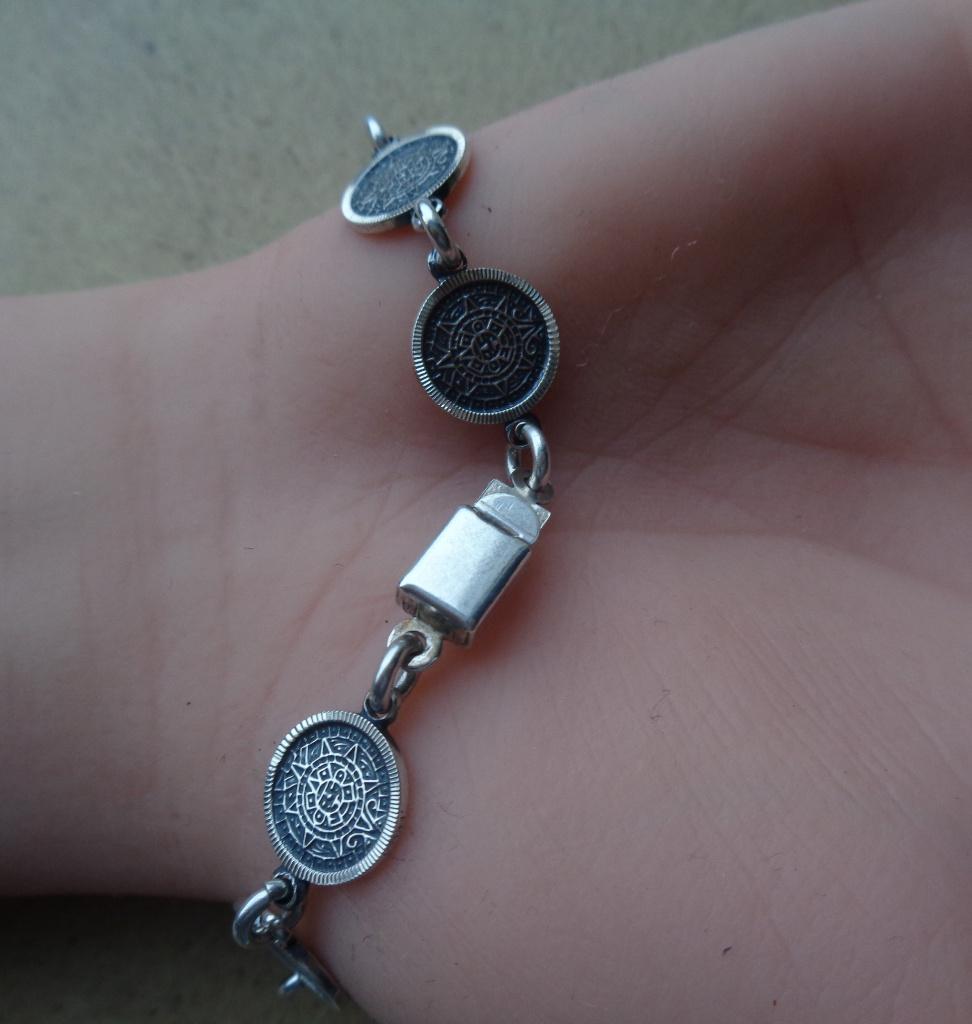 zilveren armband met Oosterse schakels [329], Verzenden, Zo goed als nieuw, Zilver, Zilver