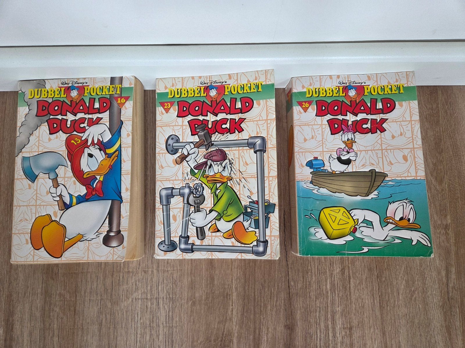 Donald Duck Pocket - Nummers 16, 23 en 26, Meerdere stripboeken, Ophalen of Verzenden, Gelezen
