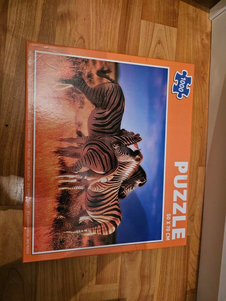 Zebra 1000 stukjes puzzel, Ophalen of Verzenden, 500 t/m 1500 stukjes