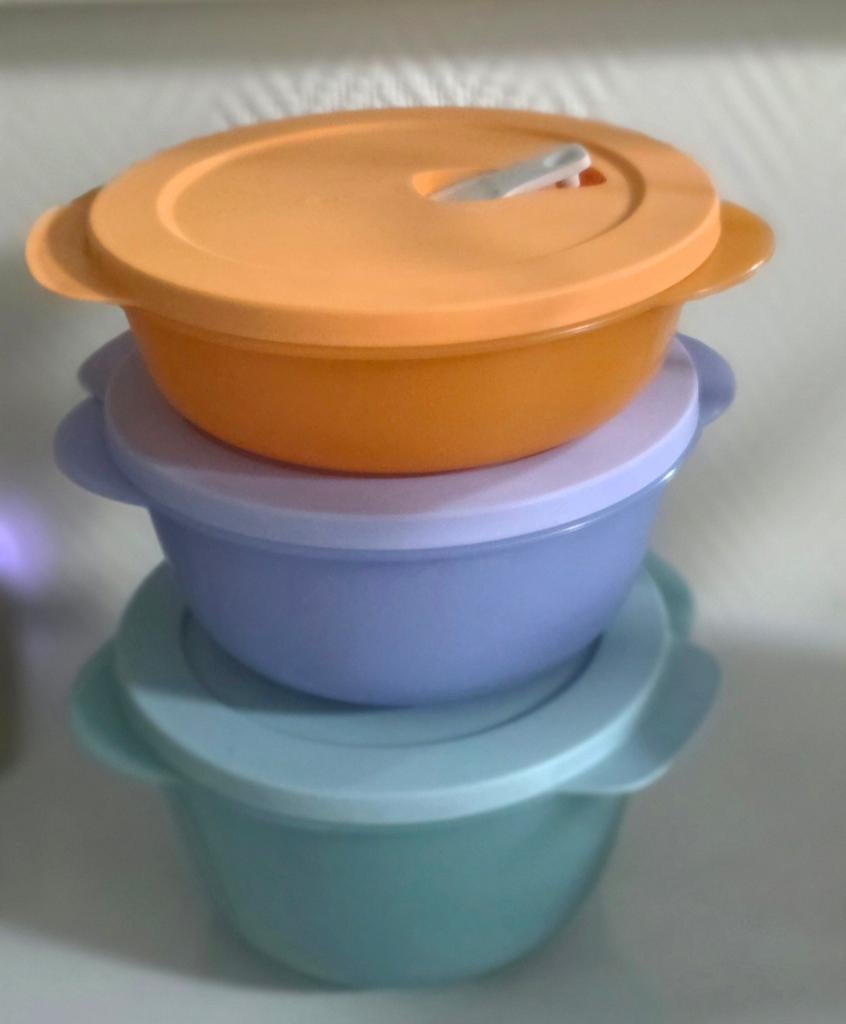 Tupperware crystaal wave set, Huis en Inrichting, Keuken | Tupperware, Ophalen of Verzenden, Nieuw, Schaal