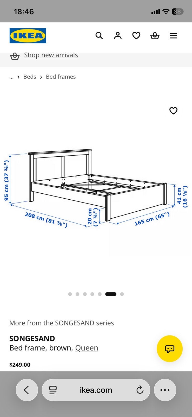 Foto 7 van Tweepersoonsbed met opbergruimte - Songesand Ikea