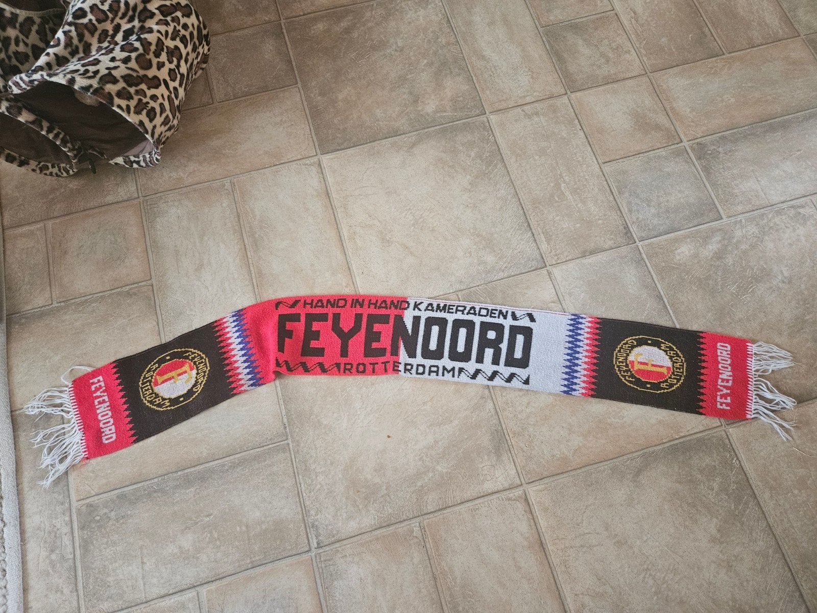Feyenoord sjaal - Hand in Hand Kameraden, Ophalen of Verzenden, Gebruikt, Feyenoord