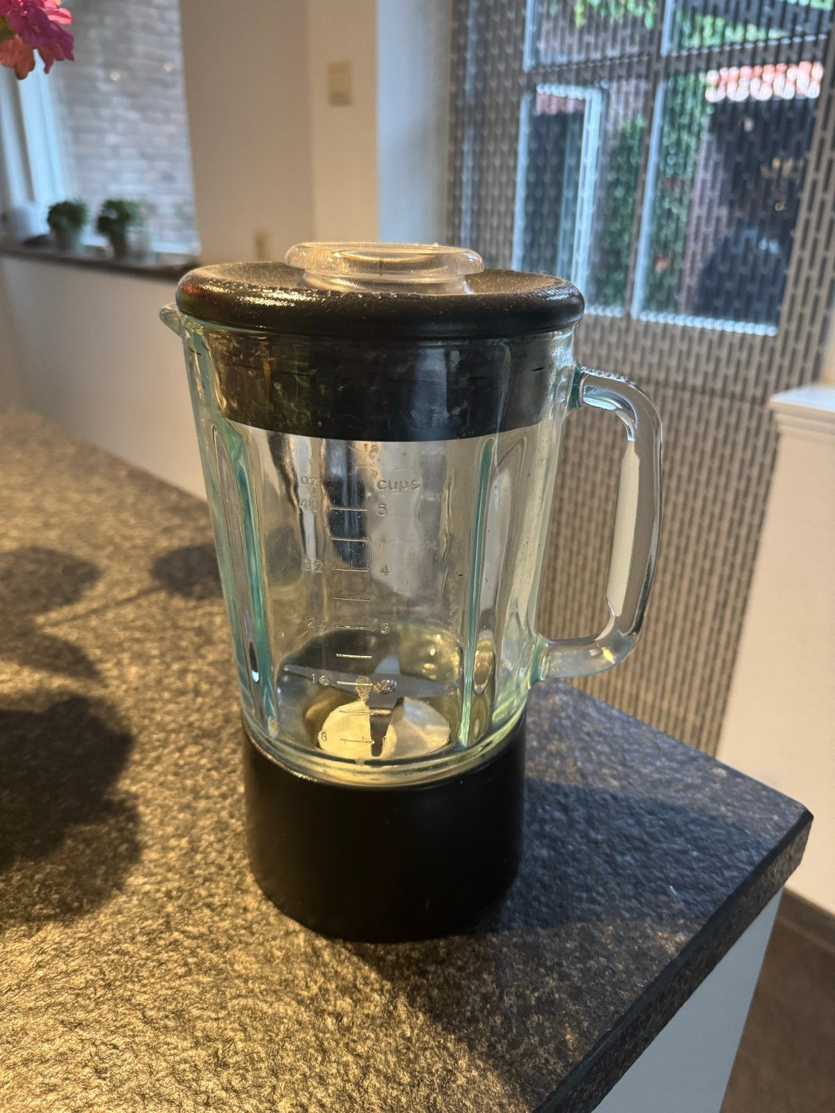 KitchenAid Blenderkan - Glazen kan met deksel, Ophalen of Verzenden, Gebruikt, Blender-accessoire