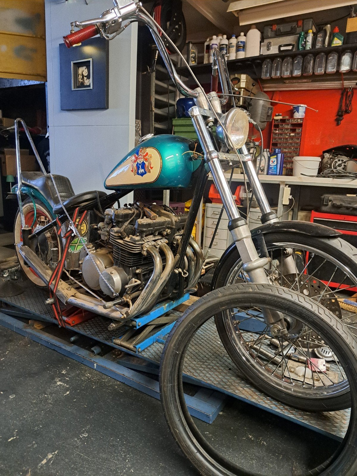 Project te koop kawasaki z650 chopper, Motoren, Ophalen