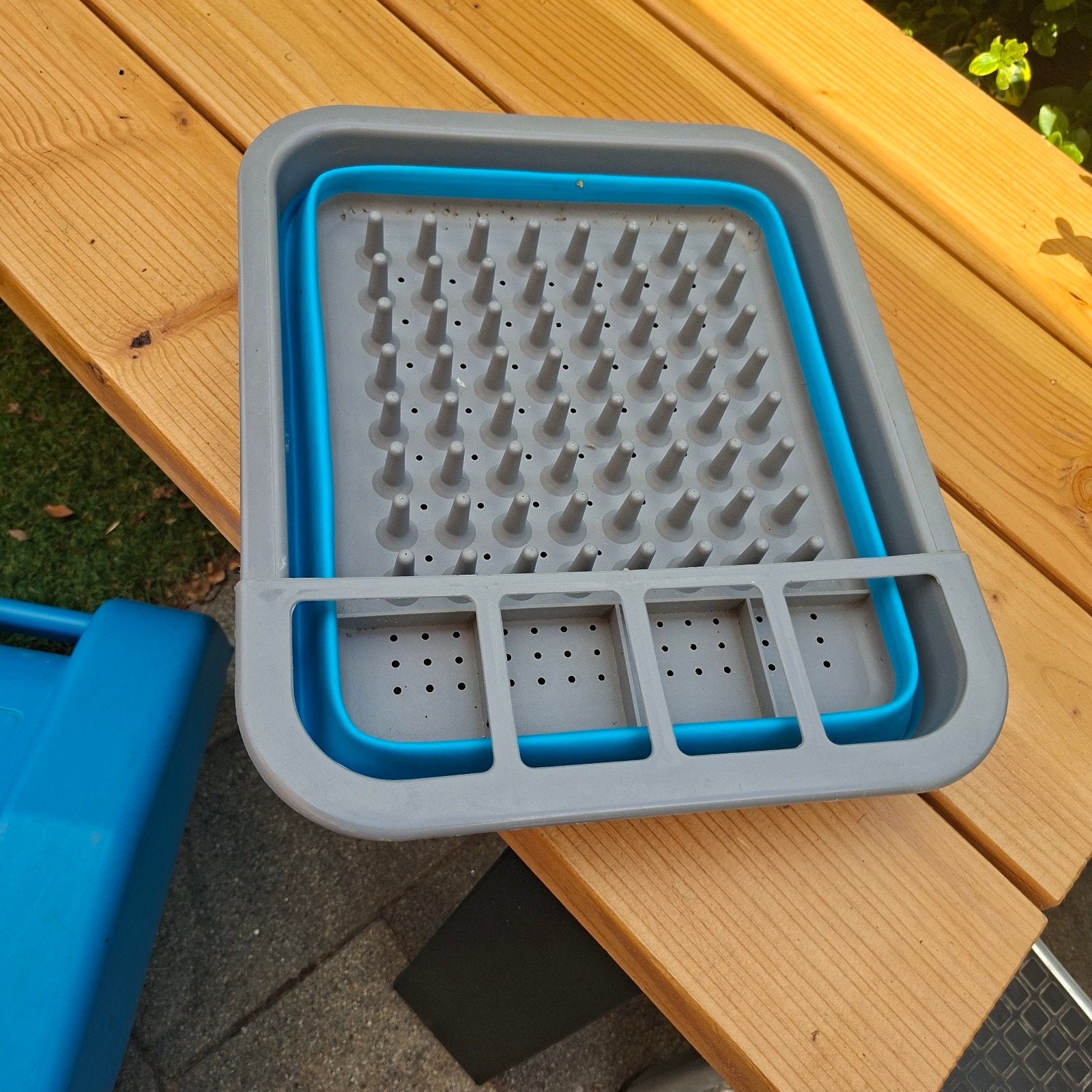 Opvouwbaar afdruiprek voor de camping, Ophalen, Gebruikt