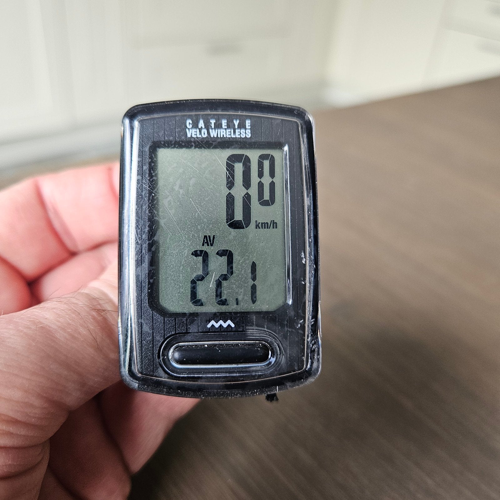 Cateye Velo Wireless fietscomputer, Fietsen en Brommers, Fietsaccessoires | Fietscomputers, Ophalen, Draadloos, Zo goed als nieuw