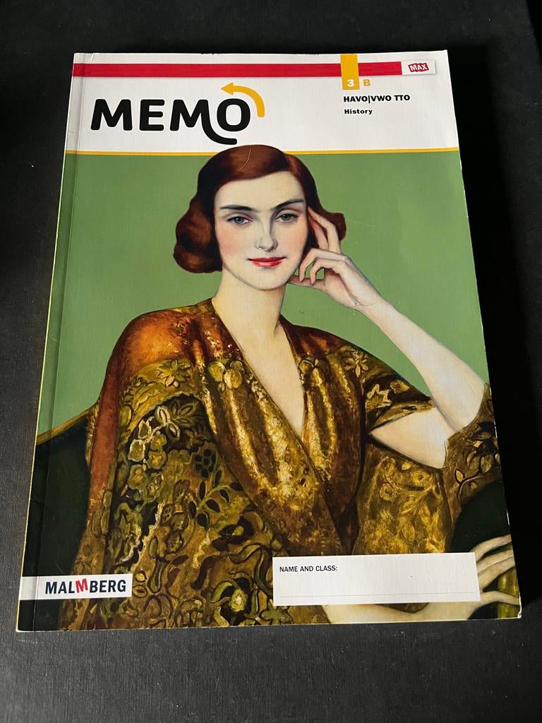Memo Werkboek History / geschiedenis Havo / VWO  TTO 3 B, Boeken, Ophalen of Verzenden, Alpha, Zo goed als nieuw, Overige niveaus