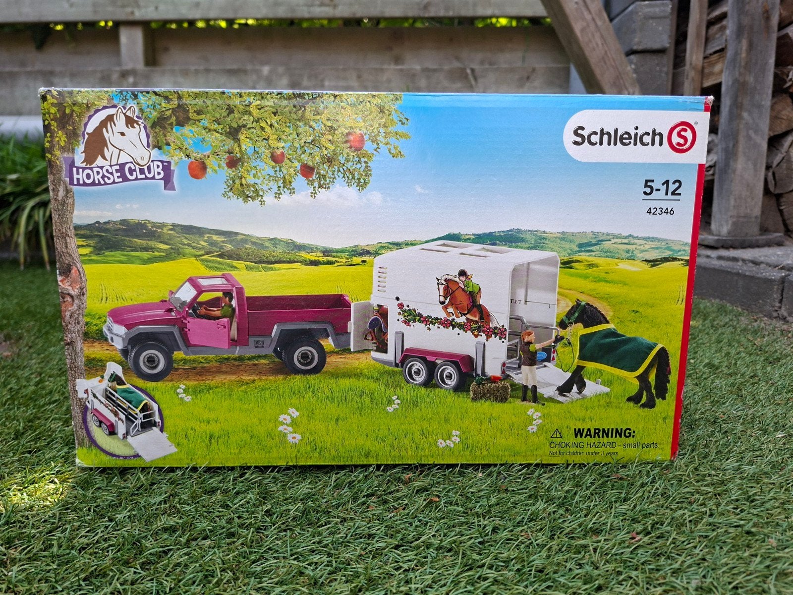 Schleich Paardentrailer met paard 42346, Ophalen, Zo goed als nieuw, Jongen of Meisje