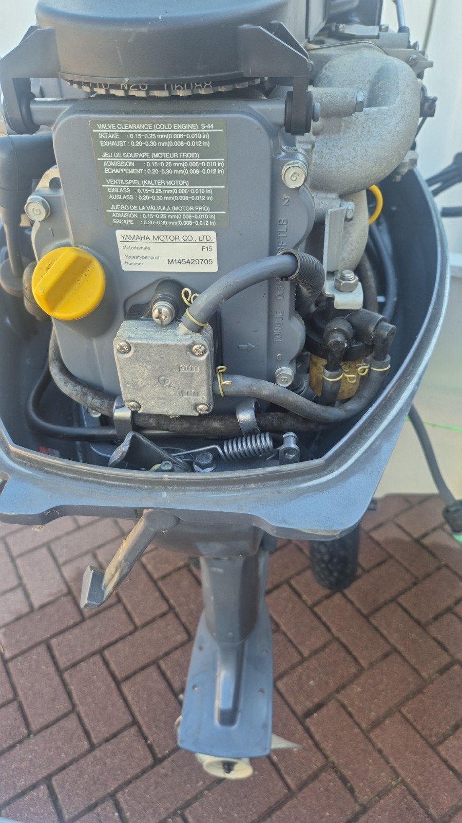 Yamaha 15 pk 4-takt langstaart met elektrische start, Ophalen of Verzenden, Gebruikt