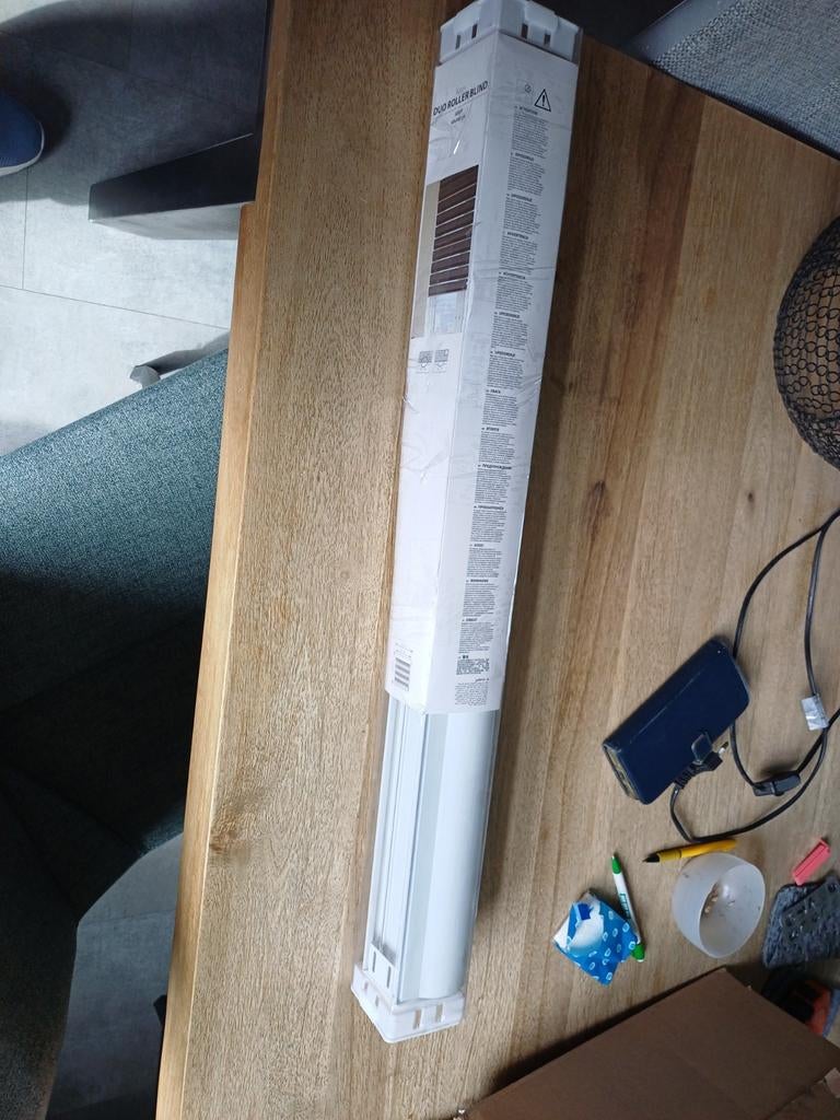 Te koop Alsten dubbel rolgordijn Grey  nieuw, Ophalen of Verzenden, Nieuw, Minder dan 50 watt